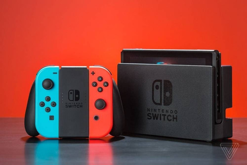 Nintendo Switch 32GB Standard cor vermelho-néon, azul-néon e preto