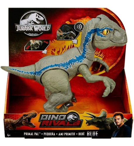 Jurassic World/dino Rivals Baby Blue Dino Velocirráptor Org.