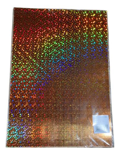 Cartulina Hologlitter 35x50cm X 10unidades Del Mismo Color Color Naranja