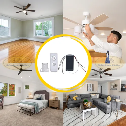 Conjunto Control Remoto Para Ventilador De Techo Carben