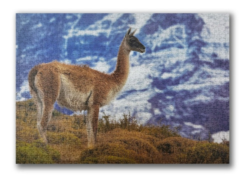 Imagen 2 de 4 de Puzzle 1.000 Piezas Animales: Guanaco Fauna Chilena