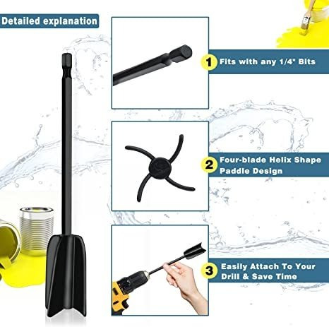 Paletas Mezcladoras De Resina Reutilizables, 6 Piezas