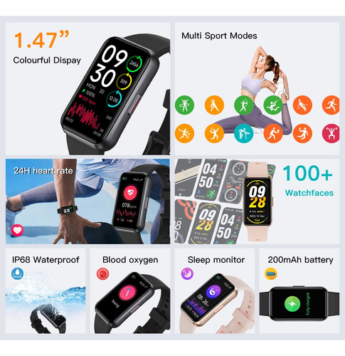 Reloj Deportivo Inteligente Multifunción Bluetooth