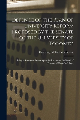 Libro Defence Of The Plan Of University Reform Proposed B...