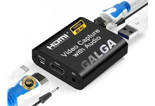 Capturadora Hdmi Salida 1080/60hz Entr/microf Y Loopout Stre