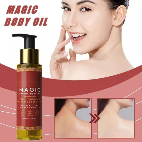 Aceite Corporal Mágico, Rellena, Tensa, Reafirma E Hidrata,