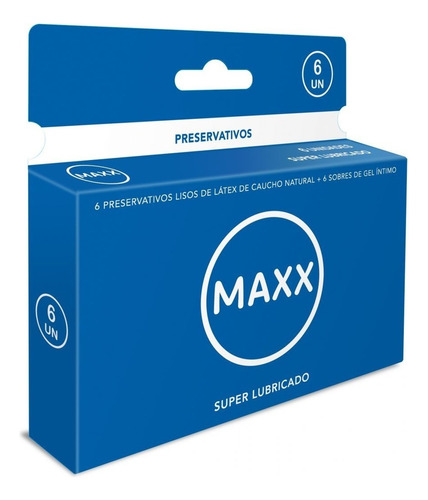 Preservativos Maxx Super Lubricado X 6 Un
