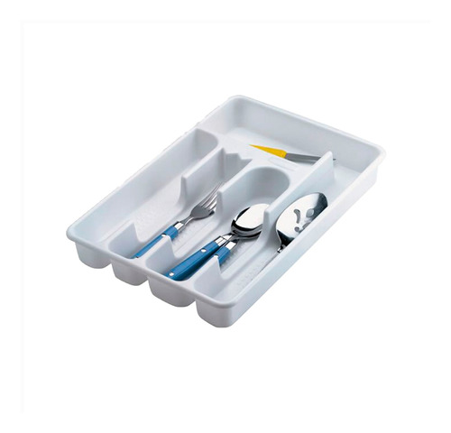 Organizador De Cubiertos Pequeño Rubbermaid (blanco)