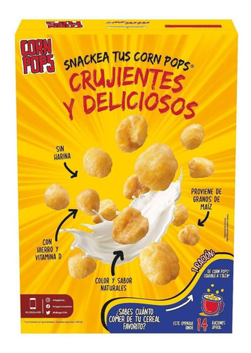 Cereal Corn Pops De Kellogs 940g De Maiz Inflado Y Endulzado