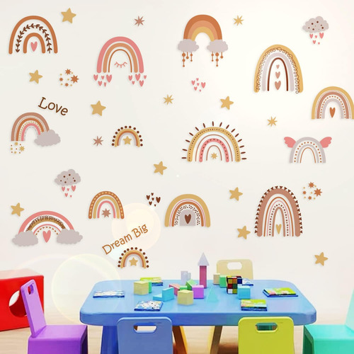 Calcomanías De Pared De Arcoiris Calcomanías Decoración De P