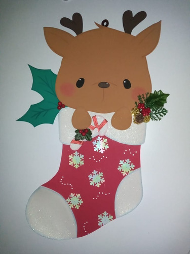 Reno Cute Figura Decorativa De Fomy Navidad Bota Navideña | MercadoLibre Reno Cute Figura Decorativa De Fomy Navidad Bota Navideña | MercadoLibre