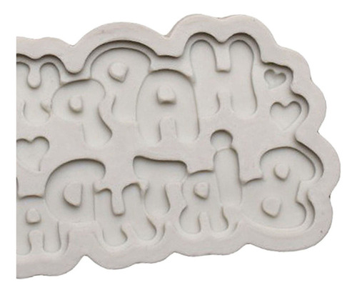 1 Pieza De Silicona Molde Feliz Cumpleaños Fondant Caramelo