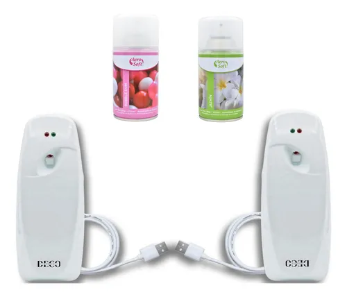 Difusor Aromatico Automatico Electrico Usb X2 + 6 Fragancias