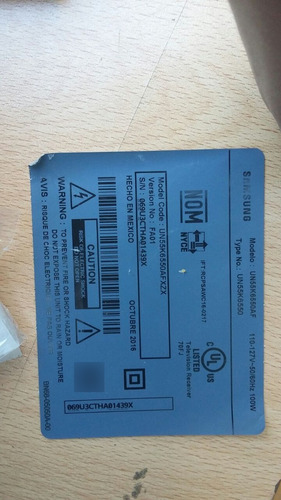 Fuente De Pantalla Smart Samsung Curva Mod Un55k6550af (Usado)