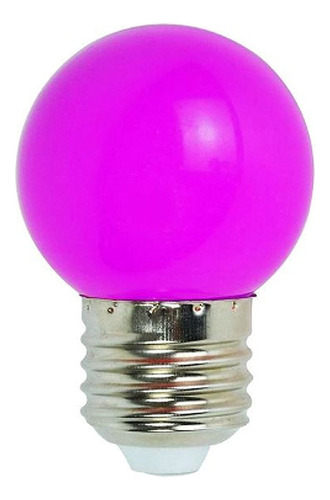 Lámpara Gota Led Violeta 2w E27 Guirnalda Deco Color Pack X5