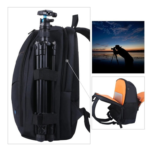 Imagen 3 de 9 de Mochila Para Cámara Fotográfica Puluz Pu5011 Impermeable