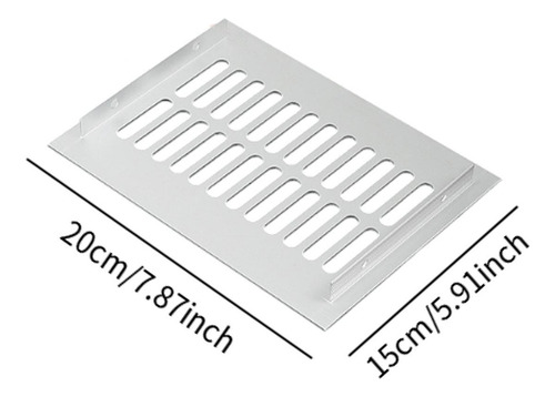 Ventilación De La Puerta Aleación De Aluminio 15cmx20cm