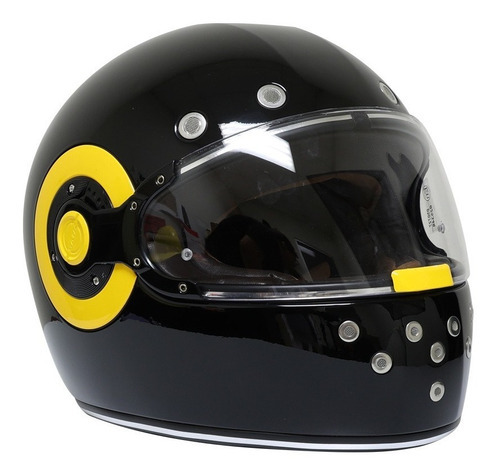 Casco Para Moto Smk Retro Solid Gl240 Negro Mate Tamaño del casco L (59-60 cm)