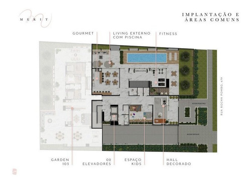 Imagem 14 de 21 de Apartamento Com 3 Dormitórios À Venda Com 5168.43m² Por R$ 926.460,00 No Bairro Juvevê - Curitiba / Pr - Merit - 921944