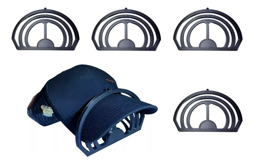 5 Curveadores De Gorra Universal Doble Ajuste Para Gorra Negro Único