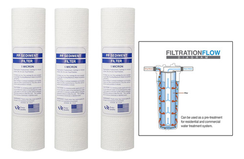 2 Filtro De Polipropileno De Sedimentos De Agua Para El