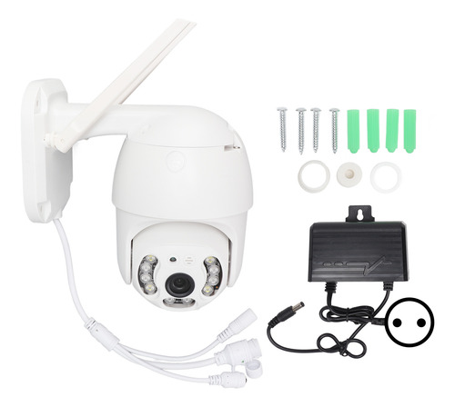 Câmera De Segurança Sem Fio Webcam Dupla 3mp Ip66 360 Graus