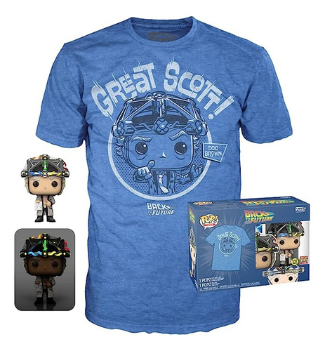 Imagen 1 de 4 de Funko Pop! Back To The Future - Doc With Helmet + Tee * L *