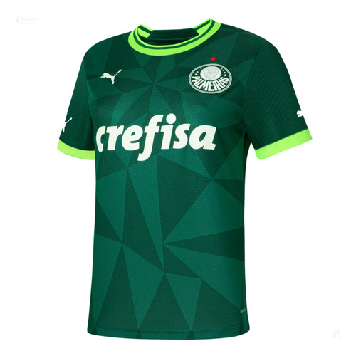 Camisa Palmeiras I 23/24 Puma 773435 Torcedor Feminina Verde