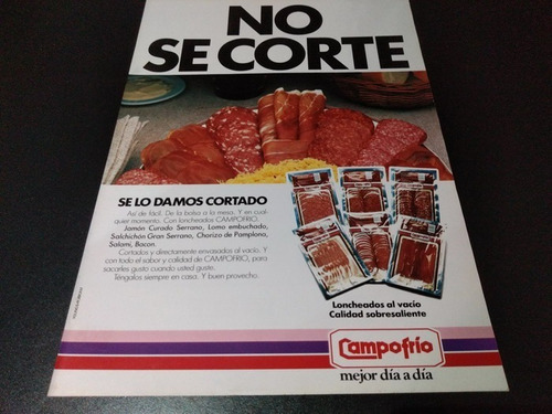 (pb759) Publicidad Clipping Fiambres Campofrio