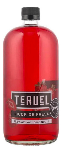 Paquete De 3 Licor Teruel De Fresa 1 L