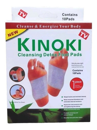 Kinoki Detox Almohadillas De Pie 100% Ingredientes Naturales