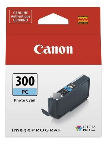 Canon Tinta Pfi-300 Pc Photo Cyan Para Pro-300 (14.4 Ml)