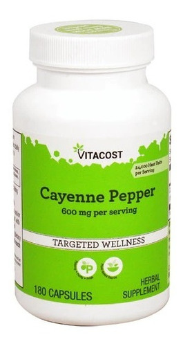 Cayenne Pepper 180 Caps 600 Mg