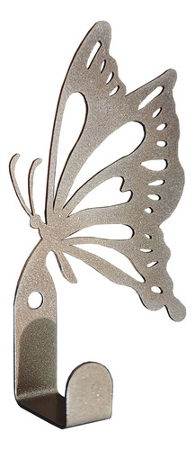 3 Porta Llaves De Pared Moderno Figura De Mariposa 1 Gancho Color Bronce