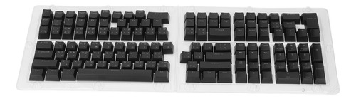 Juego De Teclas Tailandesas Negras Y Negras, 132 Teclas, Abs