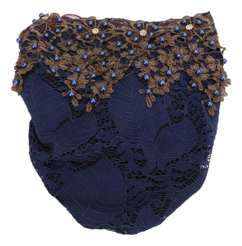 Turbante Musulmán Vintage Bordado Con Pedrería, Diseño Suave