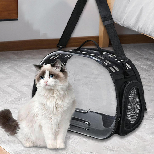 Transportín Transparente Para Gatos, Bolsa De Burbujas L