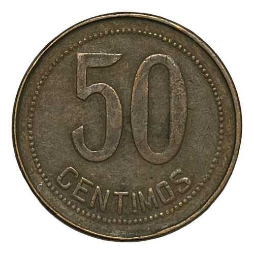 Moneda España 50 Céntimos, 1937 2ª Republica Km# 754