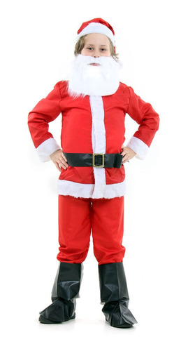 Fantasia Papai Noel Infantil - Natal | Parcelamento sem juros