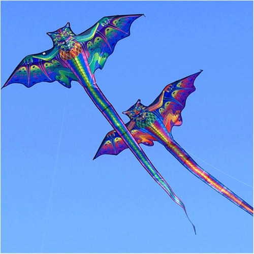 Nuevo Pterodáctilo Cometa 160 Cm Rojo/verde Cometa Dragón De