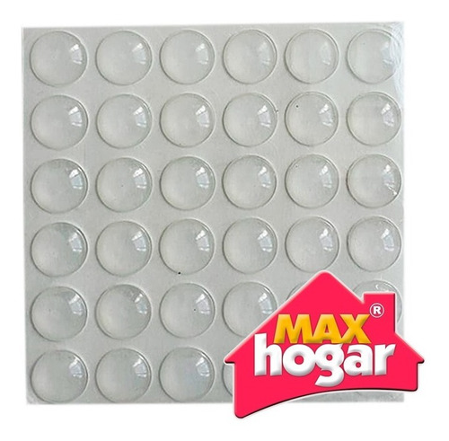 Imagen 4 de 5 de Tope Antideslizante Transparente Ø13 X36 Unidades Max Hogar