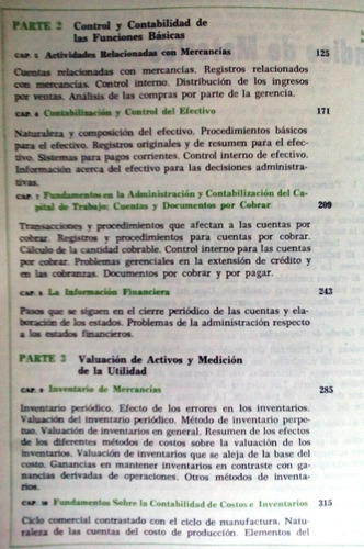 Libro, Principios Contabilidad Y Control, Lawrence L. Vance (Usado)