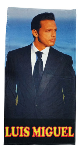 Toalla Luis Miguel Micofibra Negro Luis Miguel