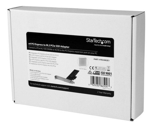 Startech Adaptador Pci Express X4 A M.2 Para Ssd Pex4m2e1