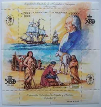 Comprar Argentina Bloque Espamer 91 Expedición Malapina 1991 
