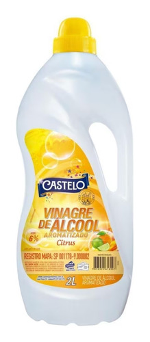 Vinagre De Alc. Castelo 6% Concentrado 2 Litros Citrus