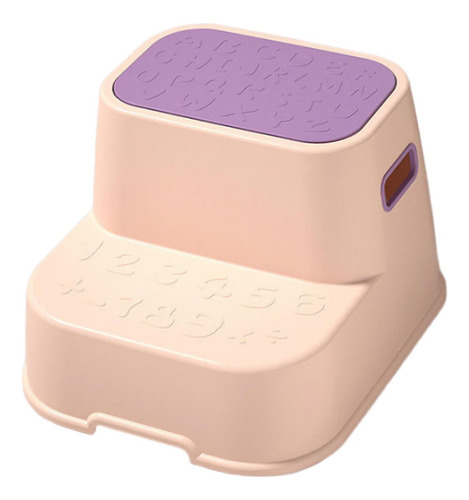 Taburete Escalonado, Taburete Doble Para Niños Rosa