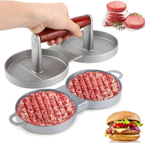 Molde Y Plancha Para Hamburguesas En Aluminio Bola Arroz Etc