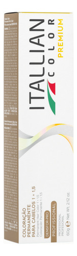  Coloração Itallian Color 60g Profissional Cores Diversas Tom 5.17 Castanho Claro Cinza Marron Premium