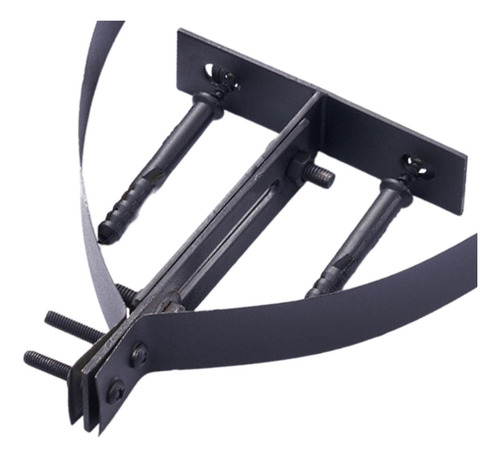 Abrazadera Para Tubo De Chimenea, Accesorio Resistente Negro